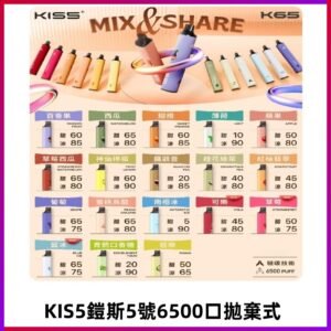 鎧斯KIS5一次性 6500口磁吸式 自由混搭拋棄式電子煙#18個口味#