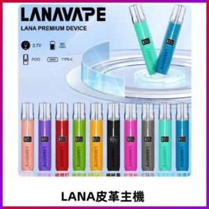 Lana皮革充電式主機 Lanavape電子煙霧化煙桿 液晶螢幕顯示電量