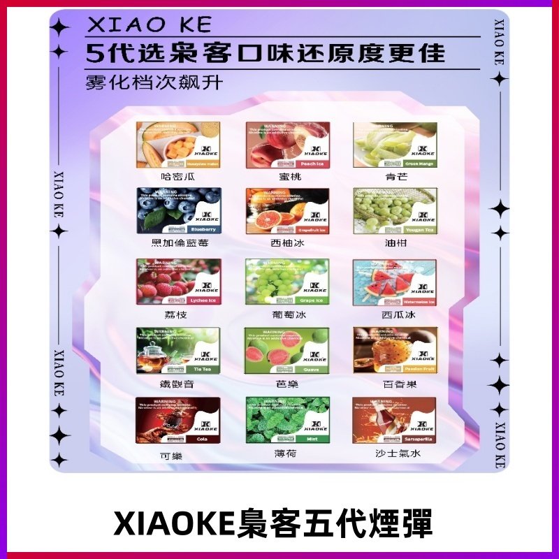 梟客五代煙彈|XIAOKE可替換式電子煙|通用Relx6代|ILIA五代主機