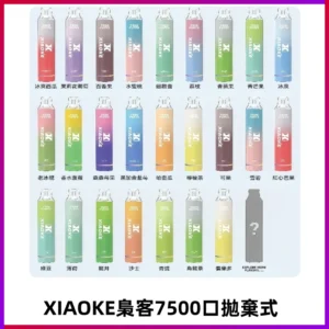 梟客XIAOKE|7500口可發光拋棄式電子煙 跑馬燈一次性